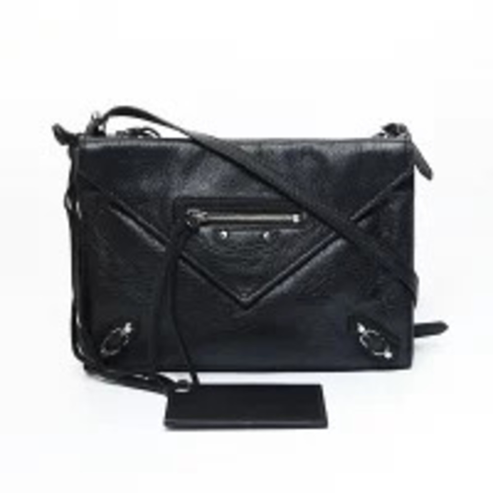 Balenciaga Letter XS Leather Shoulder Bag Black - Picture 1 of 13